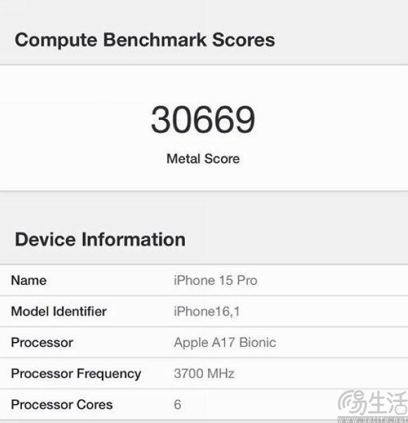 疑似iPhone 15 Pro跑分曝光，性能或迎大幅提升