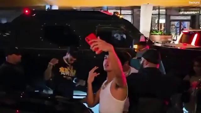 梅西小贝聚会现场发生冲突，男子被打得满脸血，小七速离场