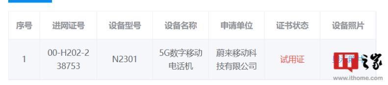 蔚来手机即将上市，网友反馈蔚来现已向车主征集购买意向