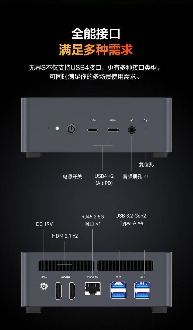 2999 元，机械革命无界 S 迷你主机发布：搭载 AMD 锐龙 R7 7840H