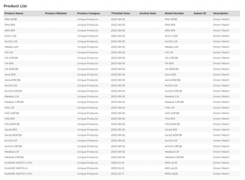 华为 Watch GT 4 智能手表获得蓝牙认证，预装 HarmonyOS 4 系统