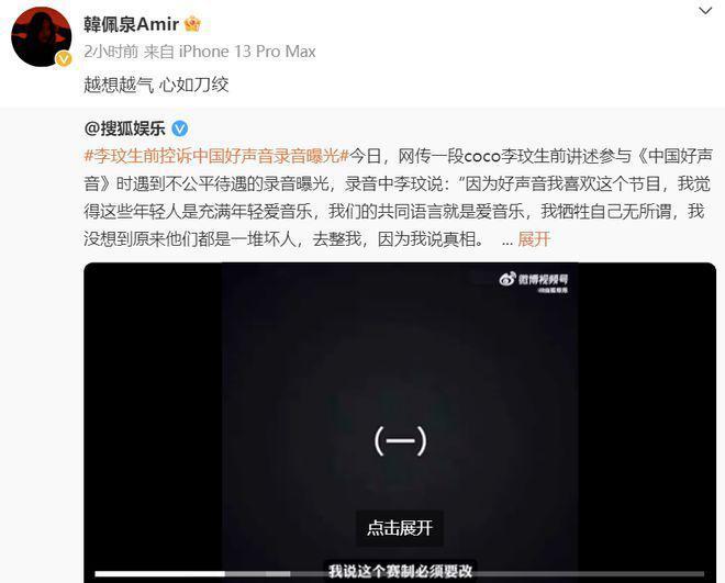 张伦硕韩佩泉等数位艺人为李玟发声：悲愤交加