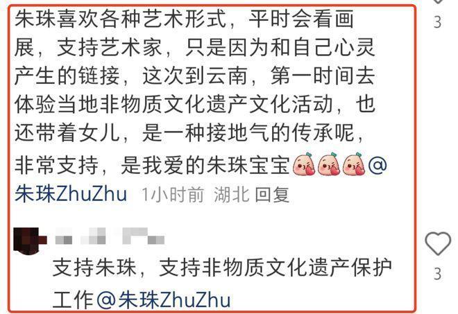 朱珠晒全家游大理，体验扎染却被质疑摆拍