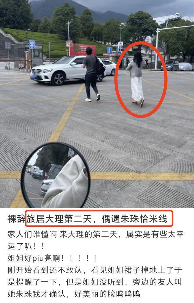 朱珠晒全家游大理，体验扎染却被质疑摆拍