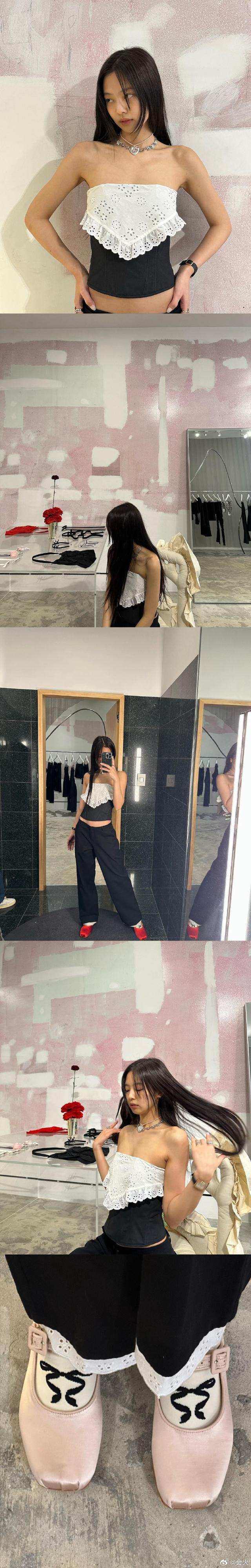 Jennie一口气发32张照片 各种POSE古灵精怪