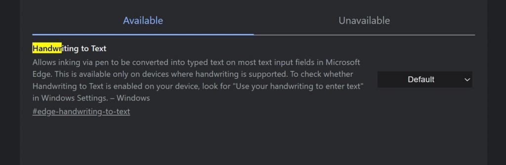 微软 Canary 版 Edge 浏览器新特性：可启用手写功能