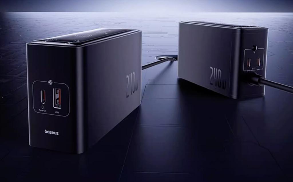 倍思推出240W智能桌面快充充电器：PD3.1协议、3C1A加DC，799元