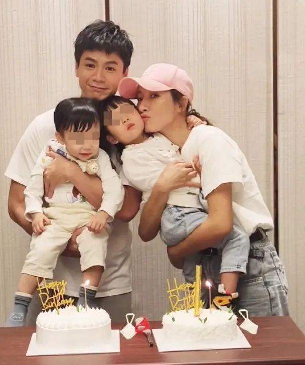 杨怡老公抱妻女庆祝生日：你们快乐所以我快乐