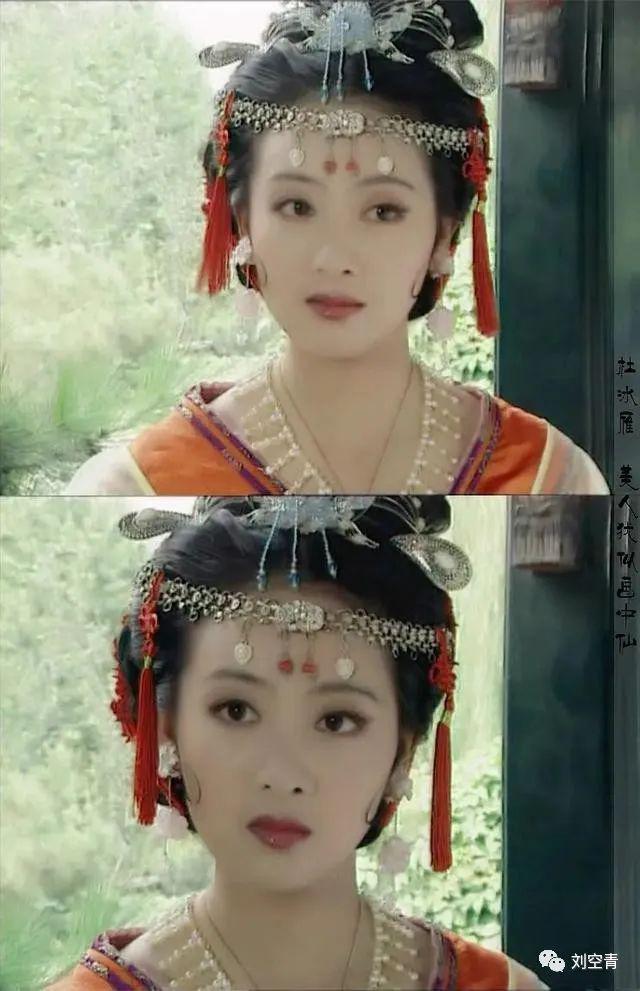 她的脸，真的有点恐怖的