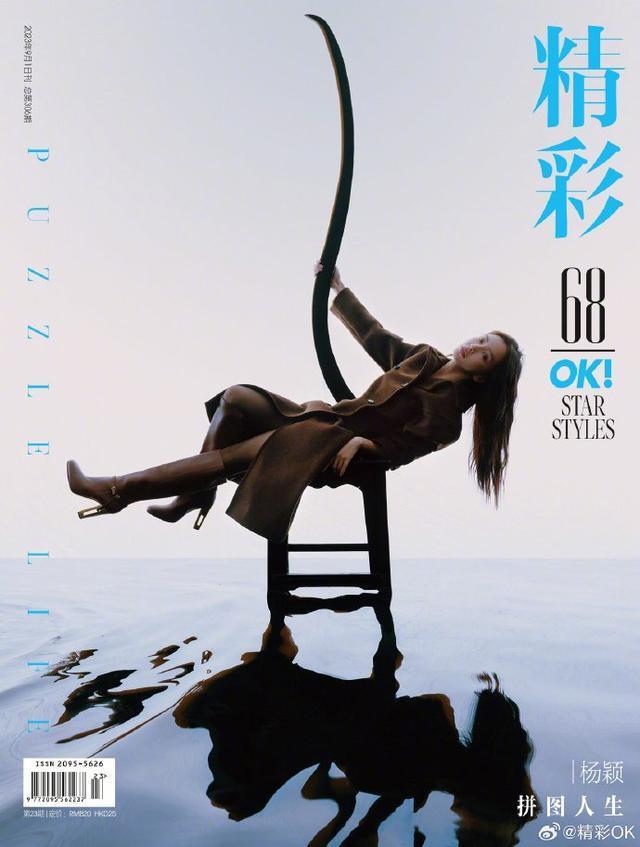 Angelababy流光陨石封面大片，身形优越诠释高级写意感