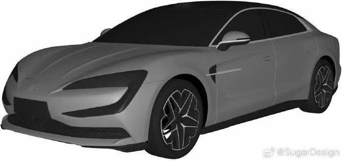 定位高端四门轿跑,比亚迪仰望首款轿车专利图曝光