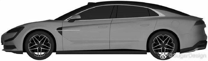 定位高端四门轿跑,比亚迪仰望首款轿车专利图曝光