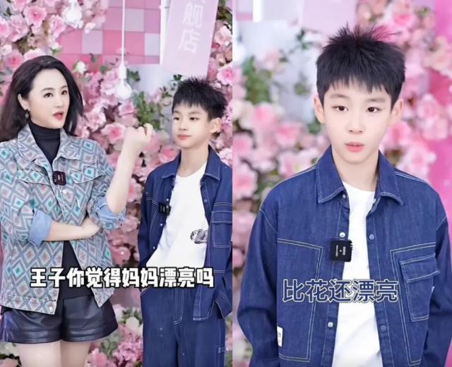 曹颖晒母子日常，12岁儿子身高近一米七，颜值太帅气