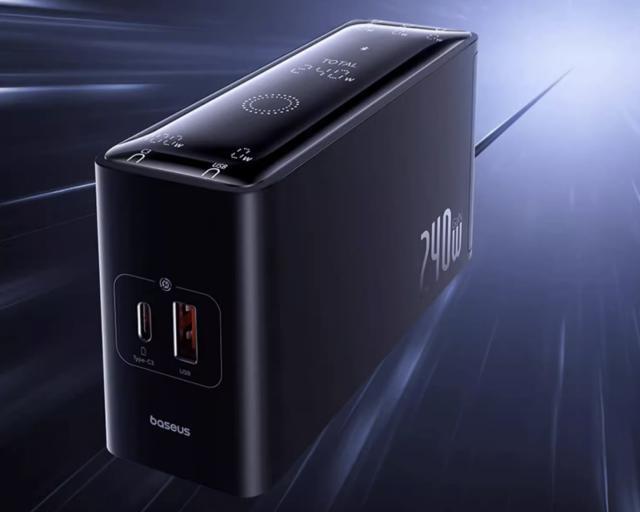 倍思推出240W智能桌面快充充电器：PD3.1协议、3C1A加DC，799元
