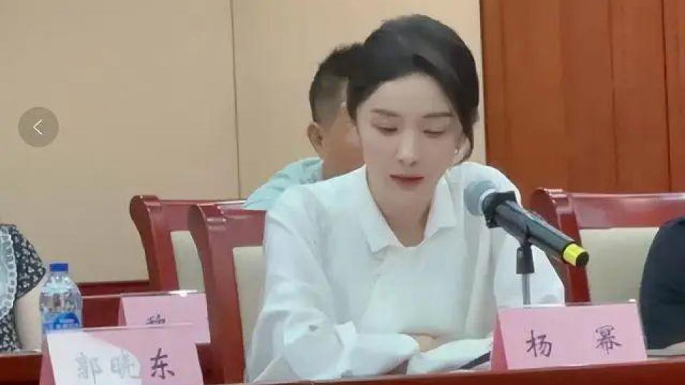 杨幂参加广电座谈会，称要抵制天价片酬，言论引热议