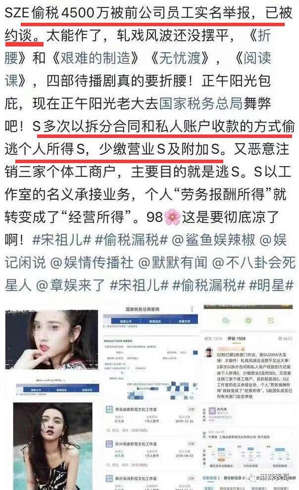「偷税」只是加速了她糊的进度