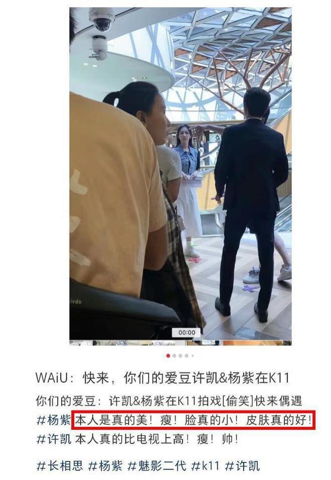 杨紫《承欢记》路透，举止穿搭女强人范，眼睑大片发绿引争议