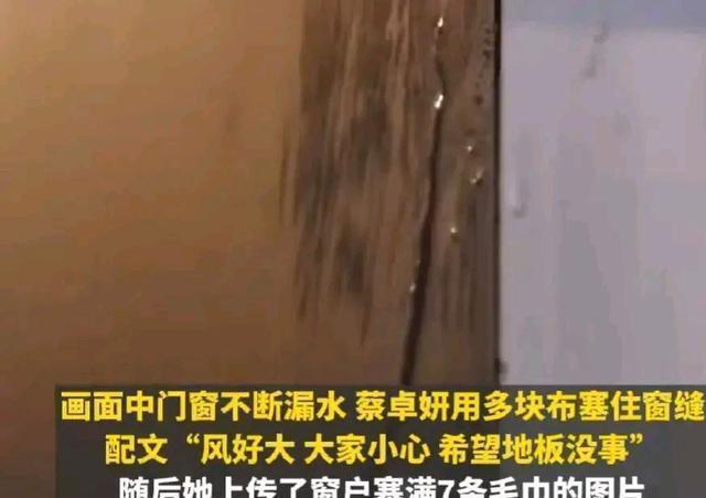香港多名艺人豪宅因台风受灾，水势汹涌灌入家中，阿Sa家被水浸泡