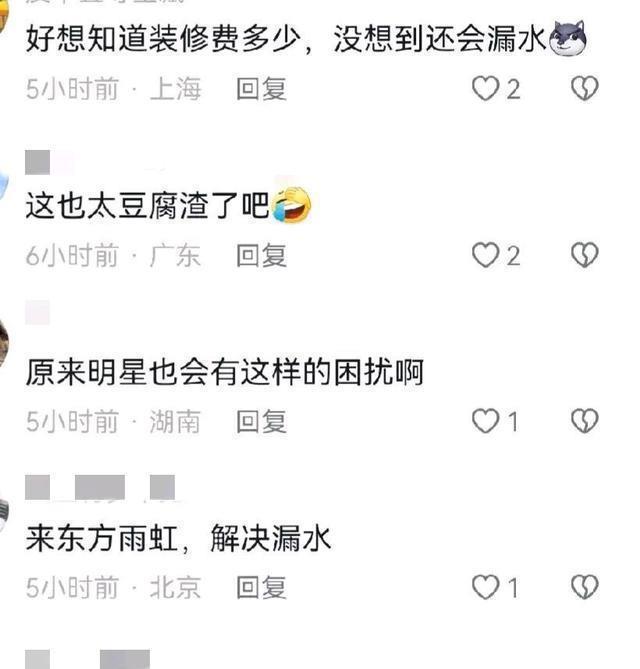 香港多名艺人豪宅因台风受灾，水势汹涌灌入家中，阿Sa家被水浸泡