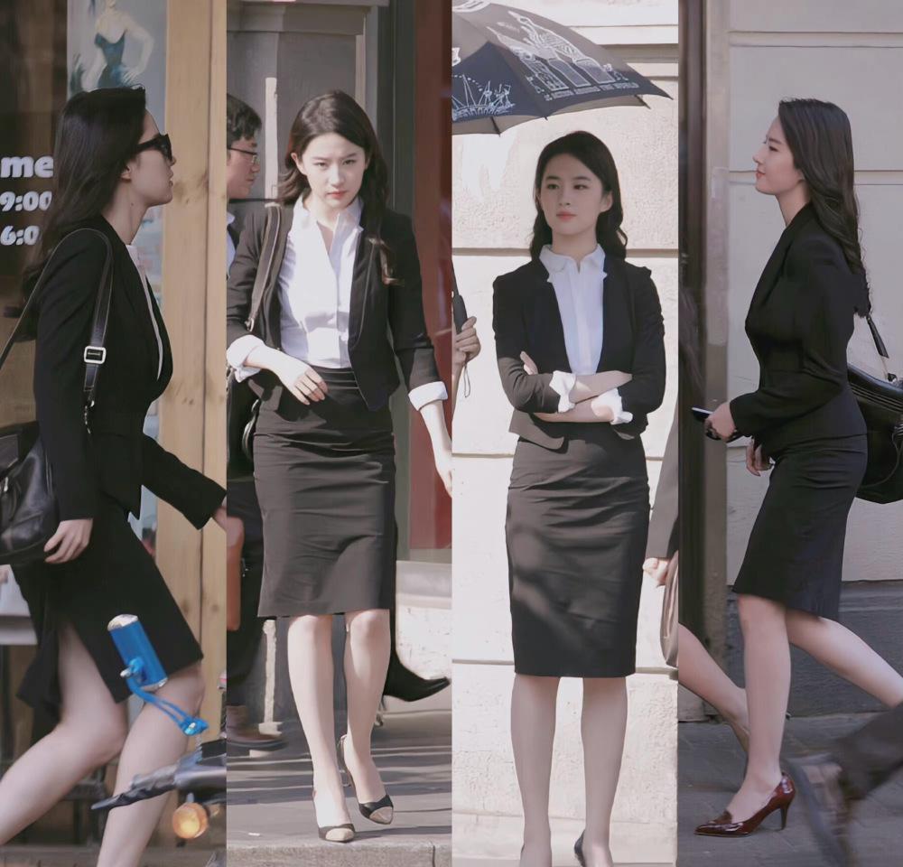 杨幂走进“体制内”，刘亦菲变身干练OL，女明星的反差感造型有多绝？