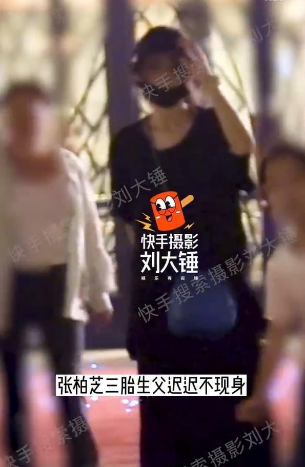 张柏芝带三胎儿子游玩 小儿子玩玩具活泼可爱