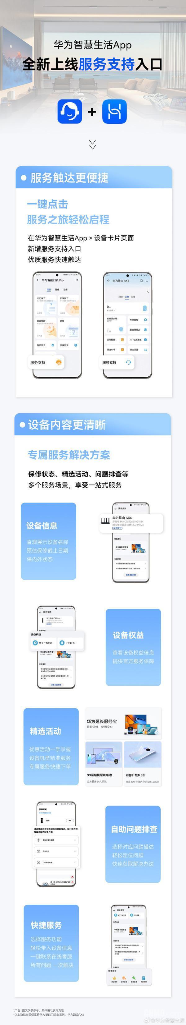 华为智慧生活App全新升级！新增服务支持入口 更便捷