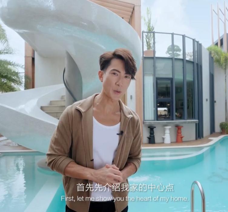 吴尊文莱豪宅曝光！自带泳池陶瓷滑梯超震撼，每个角落都奢华