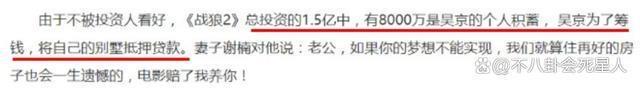 被曝补税3亿，49岁的吴京，背后资产早已经超20亿