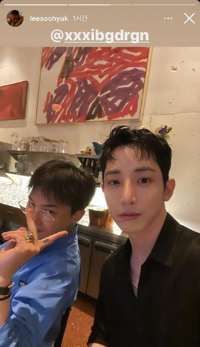 权志龙李洙赫李敏镐同场参party 合照曝光画面养眼