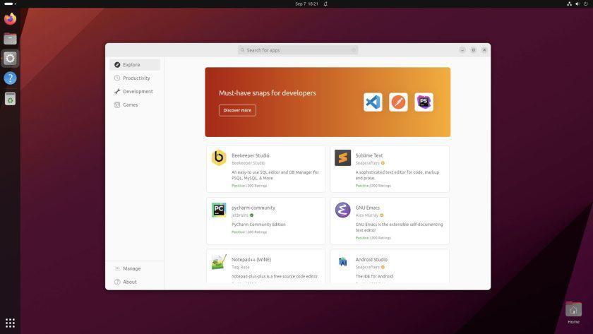 Ubuntu 23.10 发行版测试启用全新 App Center 应用中心