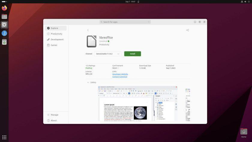 Ubuntu 23.10 发行版测试启用全新 App Center 应用中心