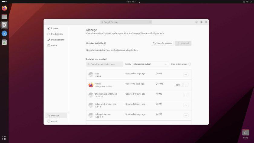 Ubuntu 23.10 发行版测试启用全新 App Center 应用中心
