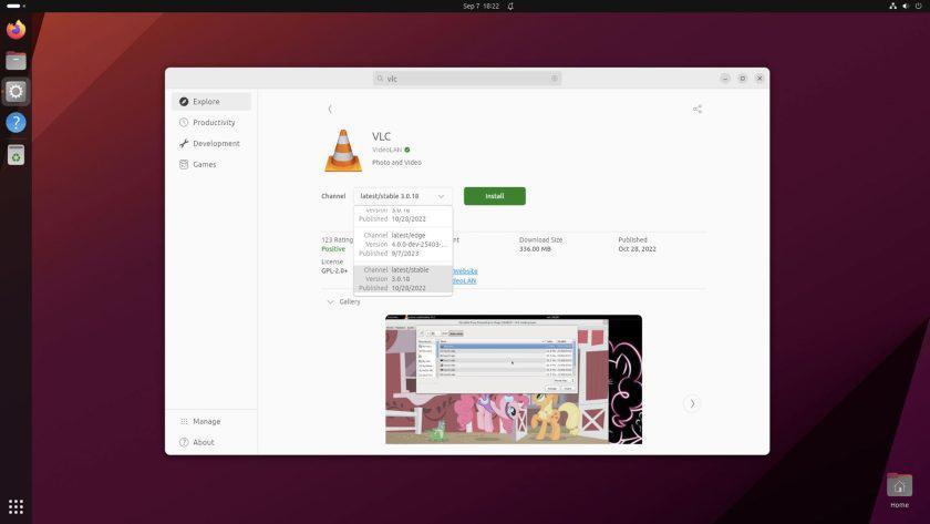 Ubuntu 23.10 发行版测试启用全新 App Center 应用中心