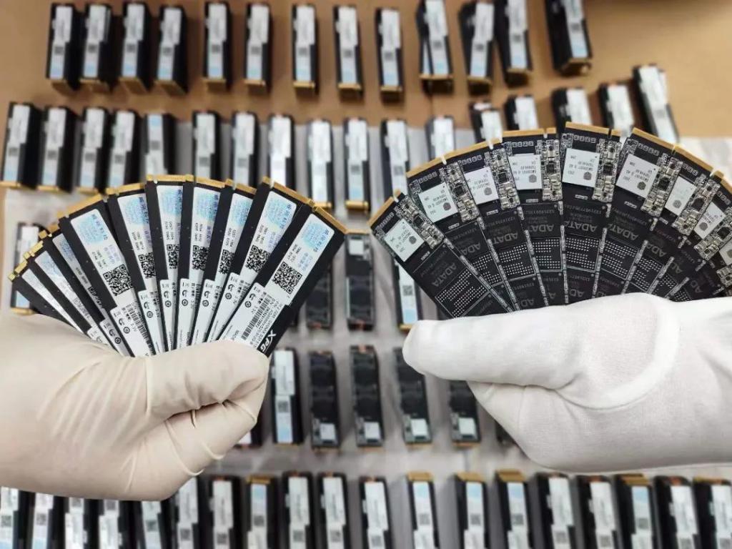 旅客手推电单车进境被查：藏匿1040个固态硬盘，部分产品来自威刚