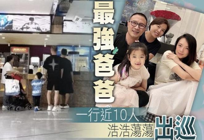 章子怡夫妇携子女外出用餐，一人带一娃超有爱，汪峰近状胖了不少