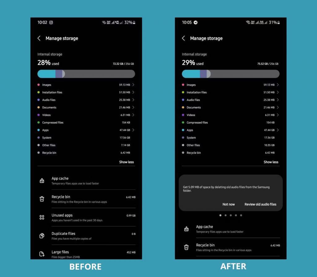 Android 系统被指存储空间计算存逻辑错误，所用单位也有问题