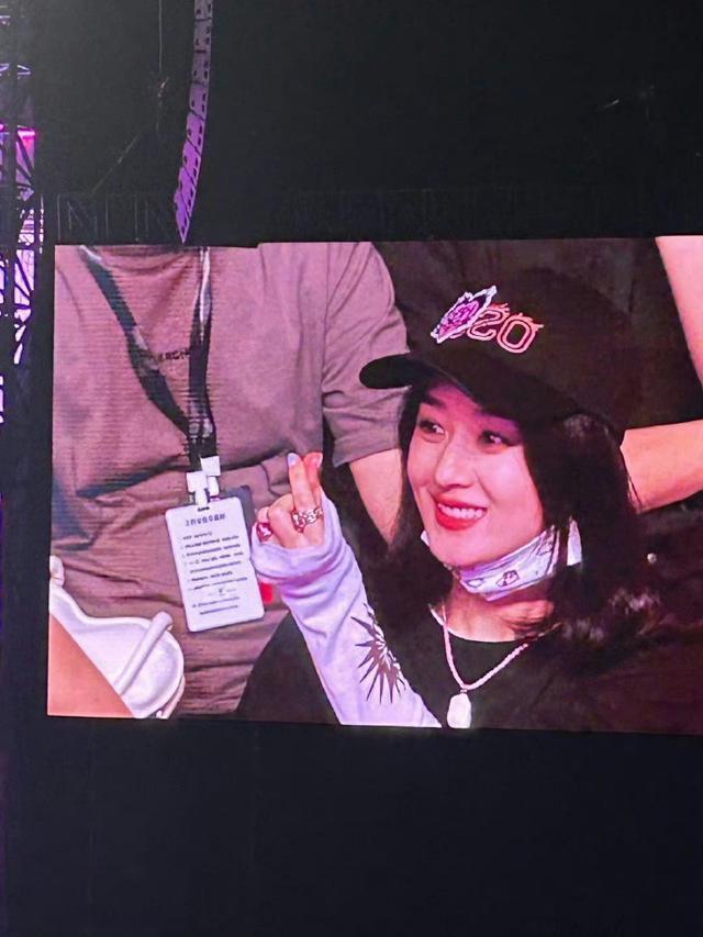 赵丽颖现身闺蜜张碧晨演唱会 戴应援帽拿单反化身最美站姐
