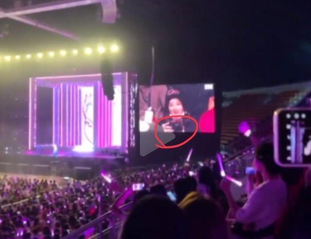 赵丽颖现身闺蜜张碧晨演唱会 戴应援帽拿单反化身最美站姐