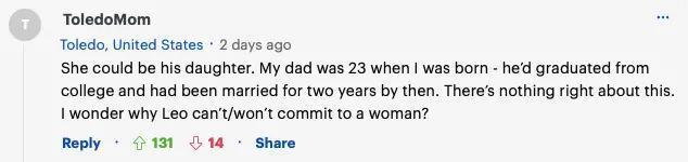 小李子又被曝和25岁模特恋上，两人在夜店热吻！