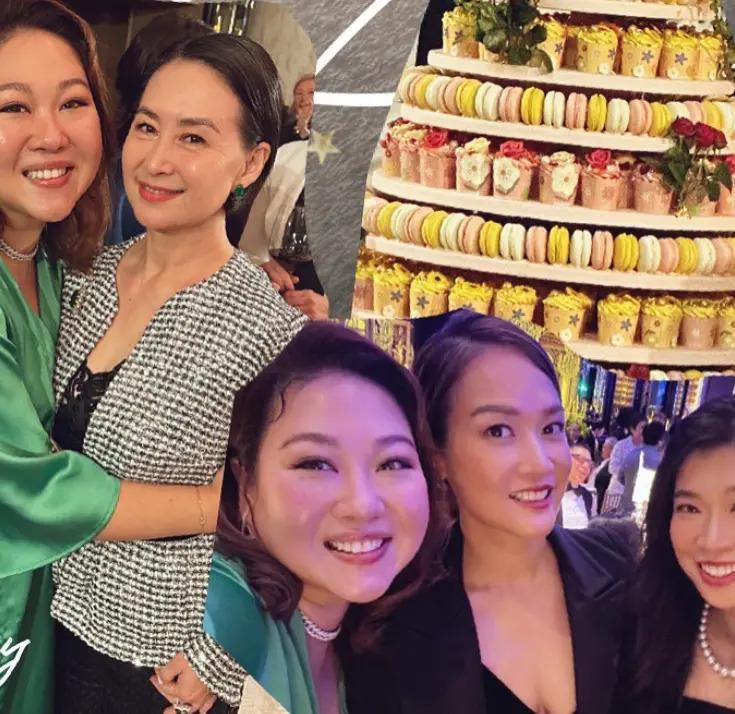 何超琼生日现场曝光，干女儿花心思布置，合影被港圈名媛簇拥