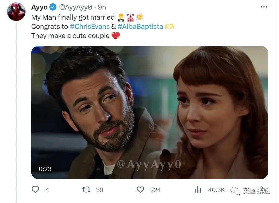 “美队”和女友结婚！交往两年超甜蜜，初代复联齐聚婚礼
