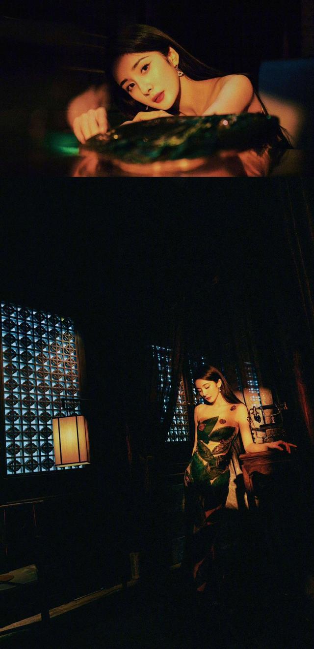 杨幂37岁生日大片 烈焰红唇眼眸如刃宛若冷艳玫瑰