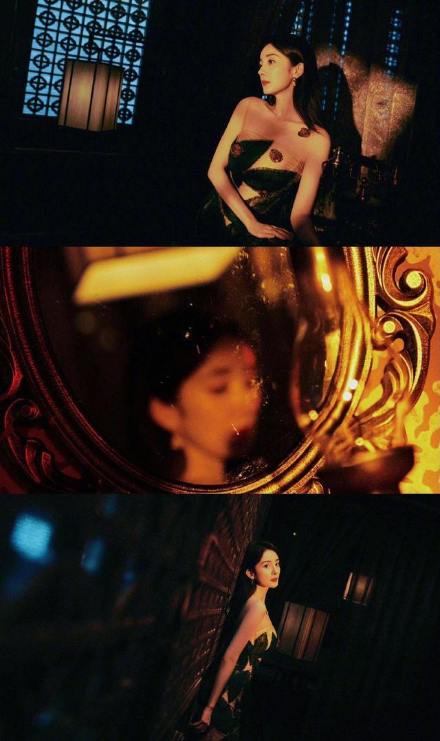 杨幂37岁生日大片 烈焰红唇眼眸如刃宛若冷艳玫瑰