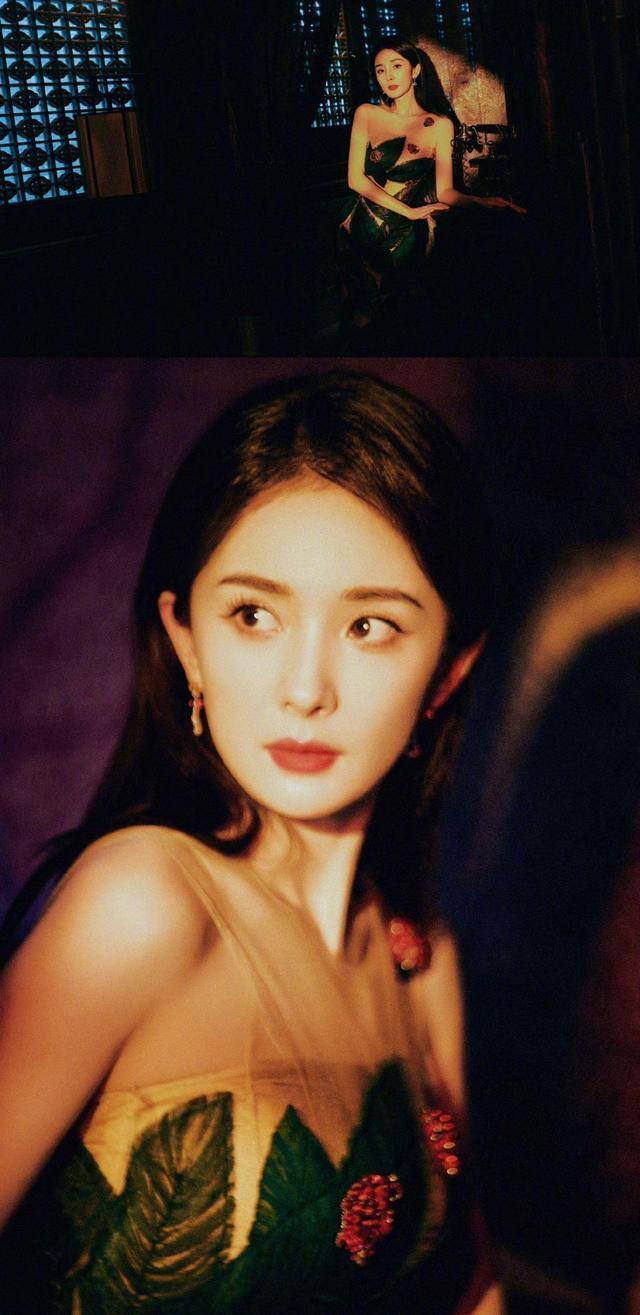 杨幂37岁生日大片 烈焰红唇眼眸如刃宛若冷艳玫瑰