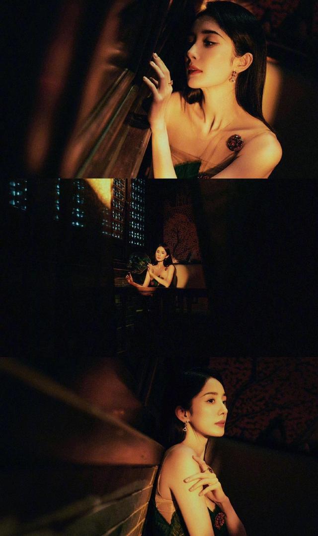 杨幂37岁生日大片 烈焰红唇眼眸如刃宛若冷艳玫瑰