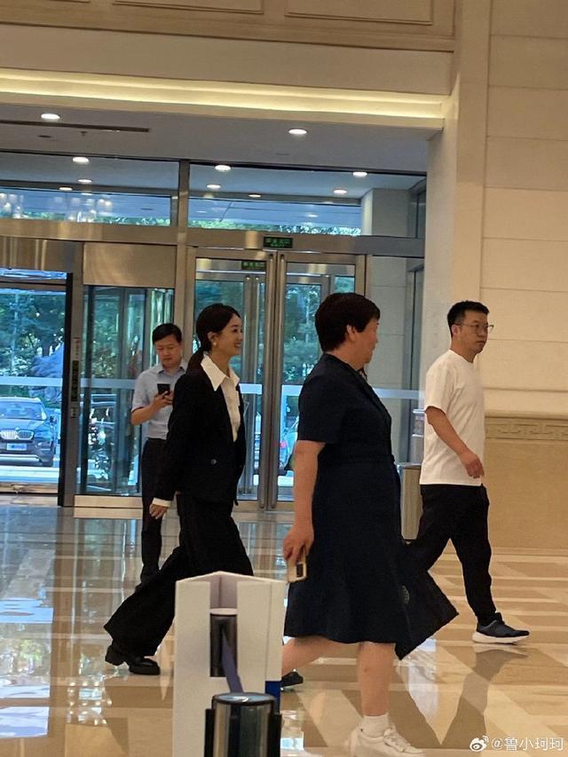 赵丽颖参加中国电视艺术家协会会议 穿一身正装端庄优雅