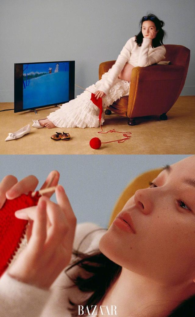 超模睢晓雯挺孕肚拍时尚大片 老公金大川自夸“命真好”