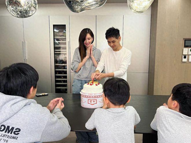 林志颖老婆幸福晒家庭日，174cm身高只有100斤