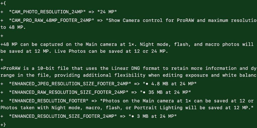苹果 iPhone 14 Pro 机型升级iOS 17后，可拍4800万像素JPEG照片