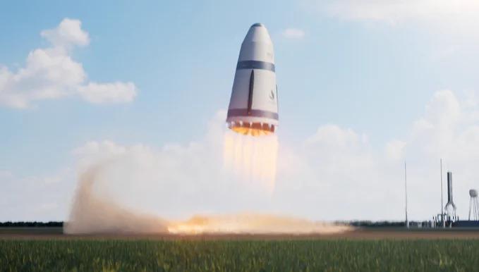 设计独特：美国 Stoke Space 火箭第二级原型机完成跳跃实验